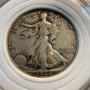 1946 Walking Liberty Half Dollar - 90% Silver Coin